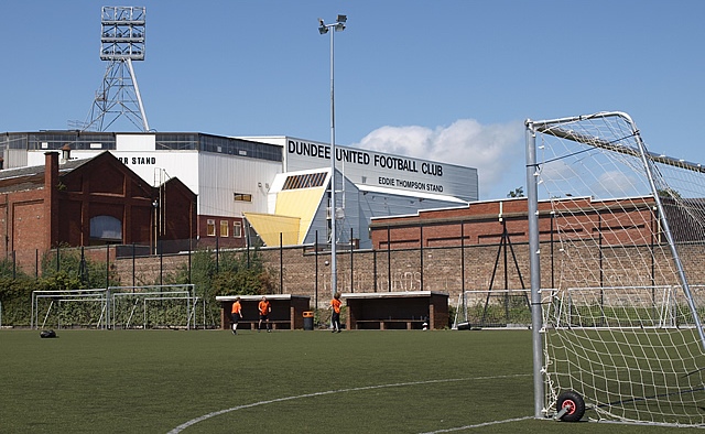 Youth club trains in Dundee United Football Club